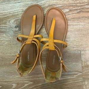 Light brown Express sandals size 8